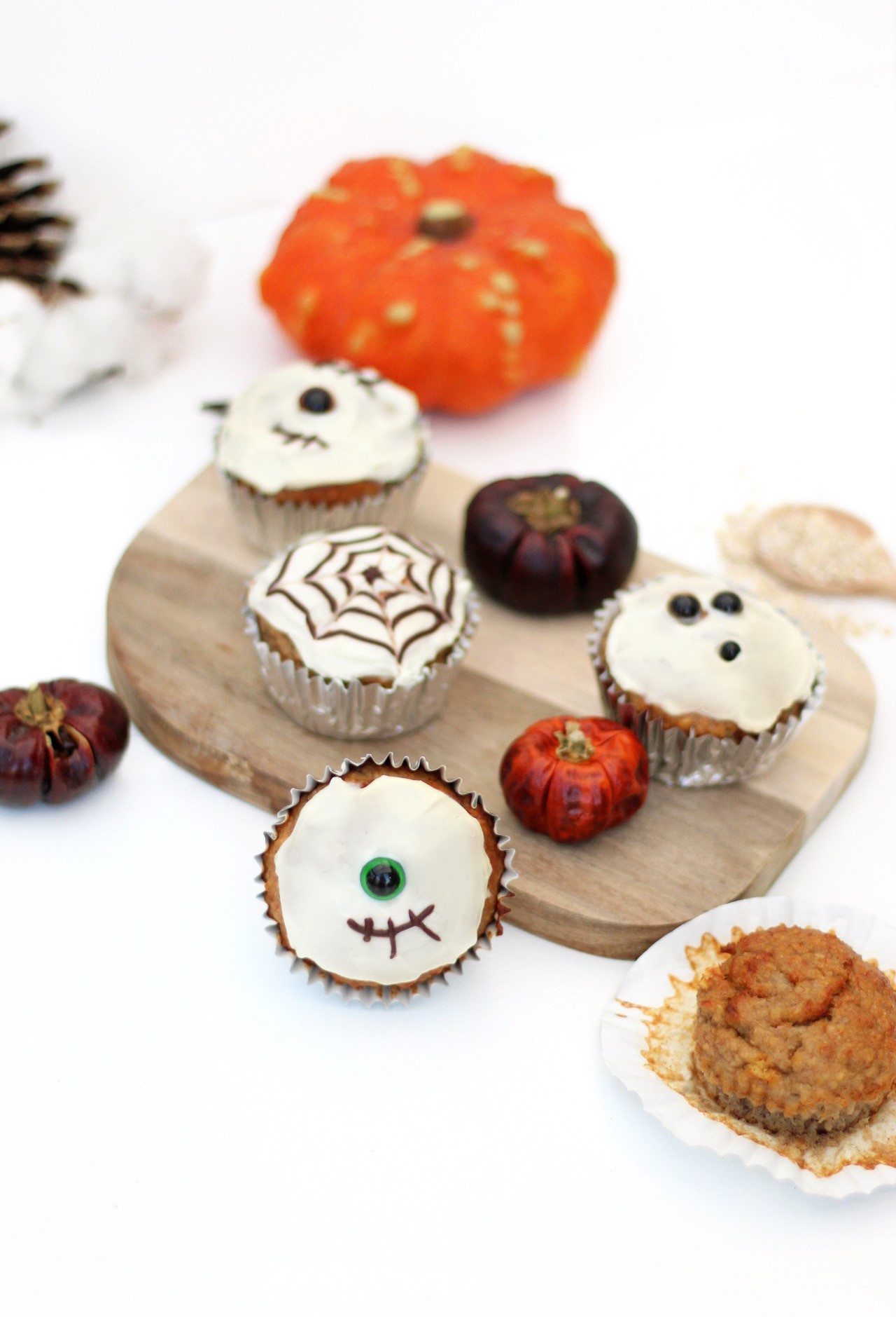 maximaliseren Verval In zicht Gezondere Halloween cupcakes -